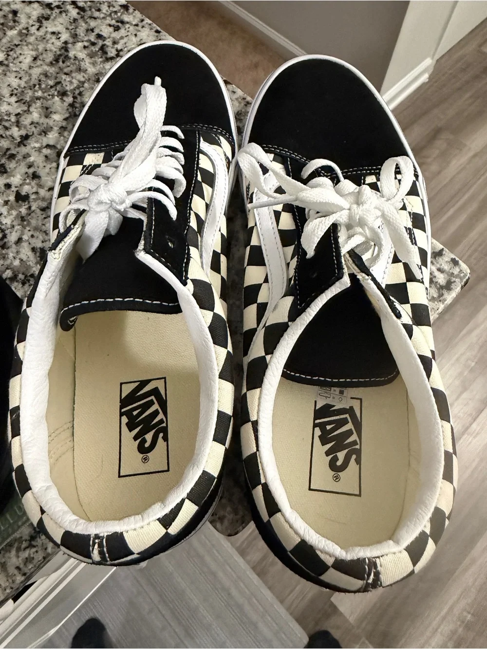 Brand new never worn (without box)  Vans Old Skool Checkerboard Sneakers